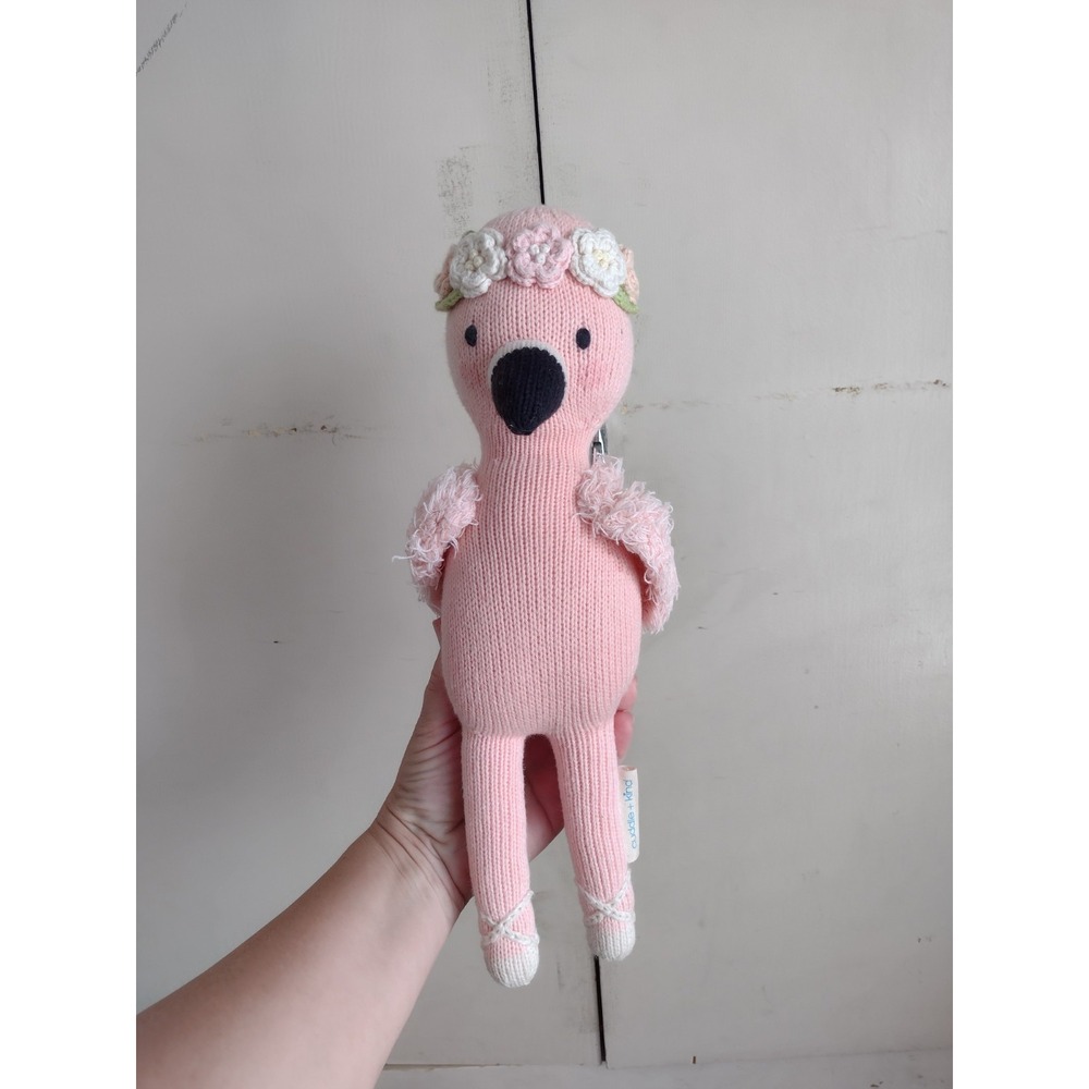 Cuddle And Kind Penelope Flamingo Stuffed Animal 14 Inches Doll Handmade Bird